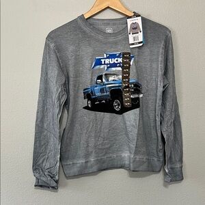 GM Official Chevy Truck Graphic Long Sleeve Tee Boys 14/16 New With‎ Tags